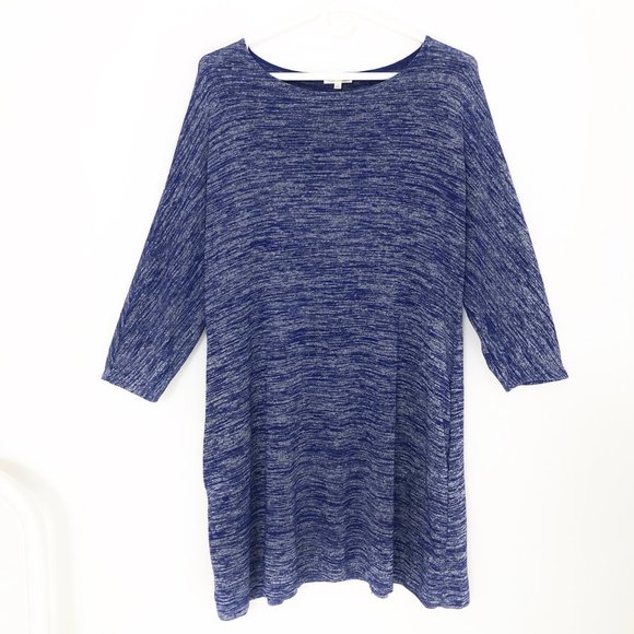 Aritzia Wilfred Free Cober Spacedye Blue Dress - M - Picture 3 of 10